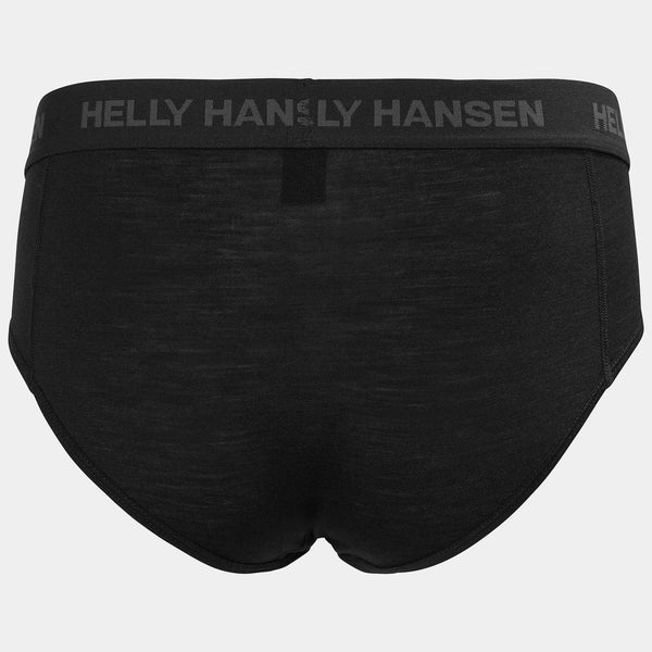 W HH DURAWOOL BRIEF, BLACK, L