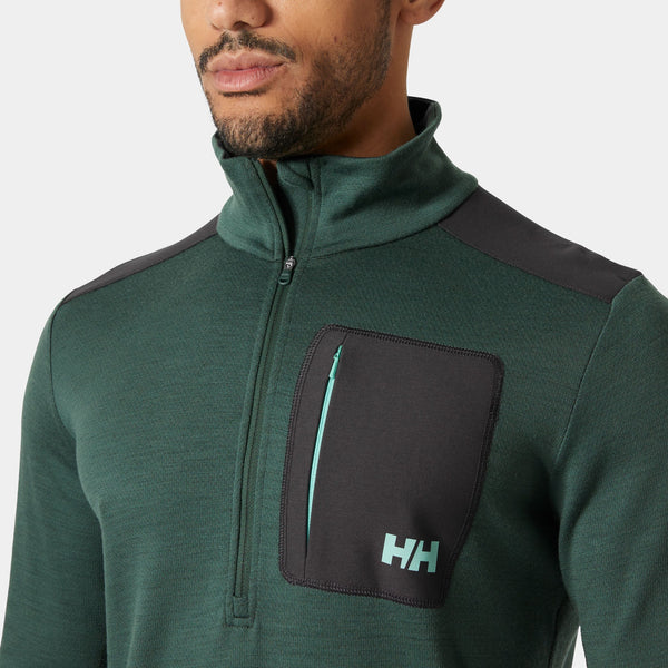LIFA MERINO MIDLAYER 1/2 ZIP, JUNGLE GREE, XXL