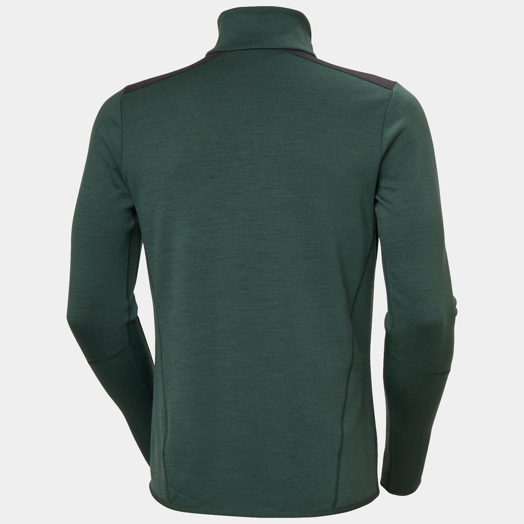 LIFA MERINO MIDLAYER 1/2 ZIP, JUNGLE GREE, XXL