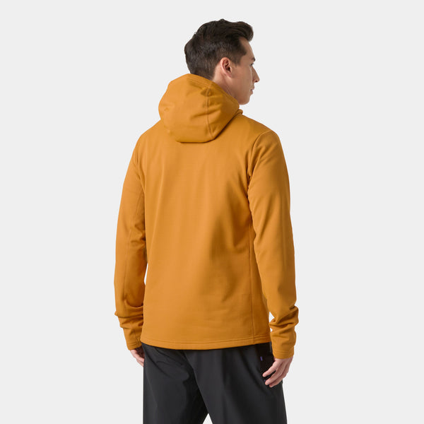 VERSALITE HOODED FLEECE JACKET, MUSTARD, M