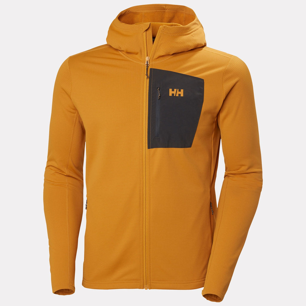 VERSALITE HOODED FLEECE JACKET, MUSTARD, M
