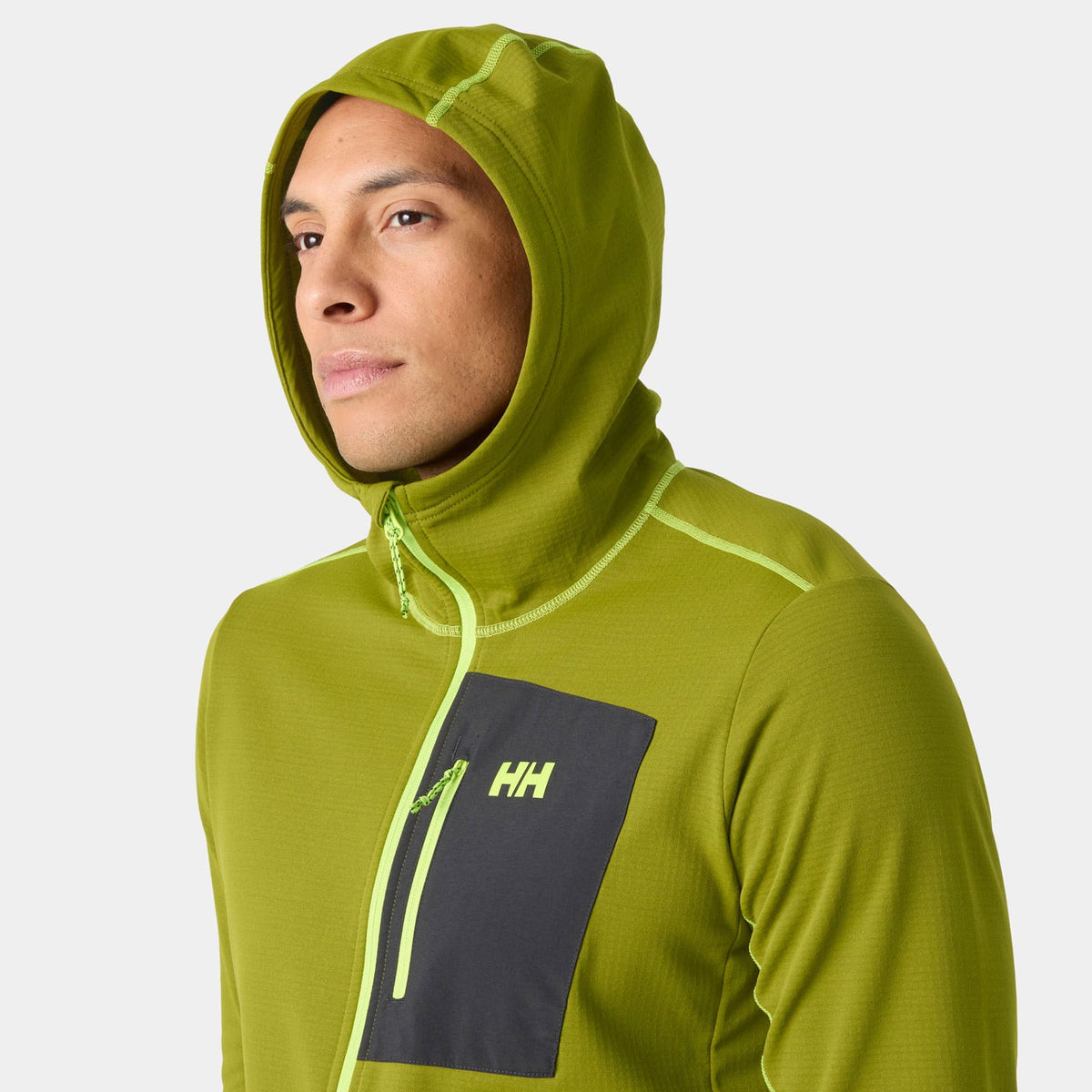 VERSALITE HOODED FLEECE JACKET, OLIVE GREEN, L