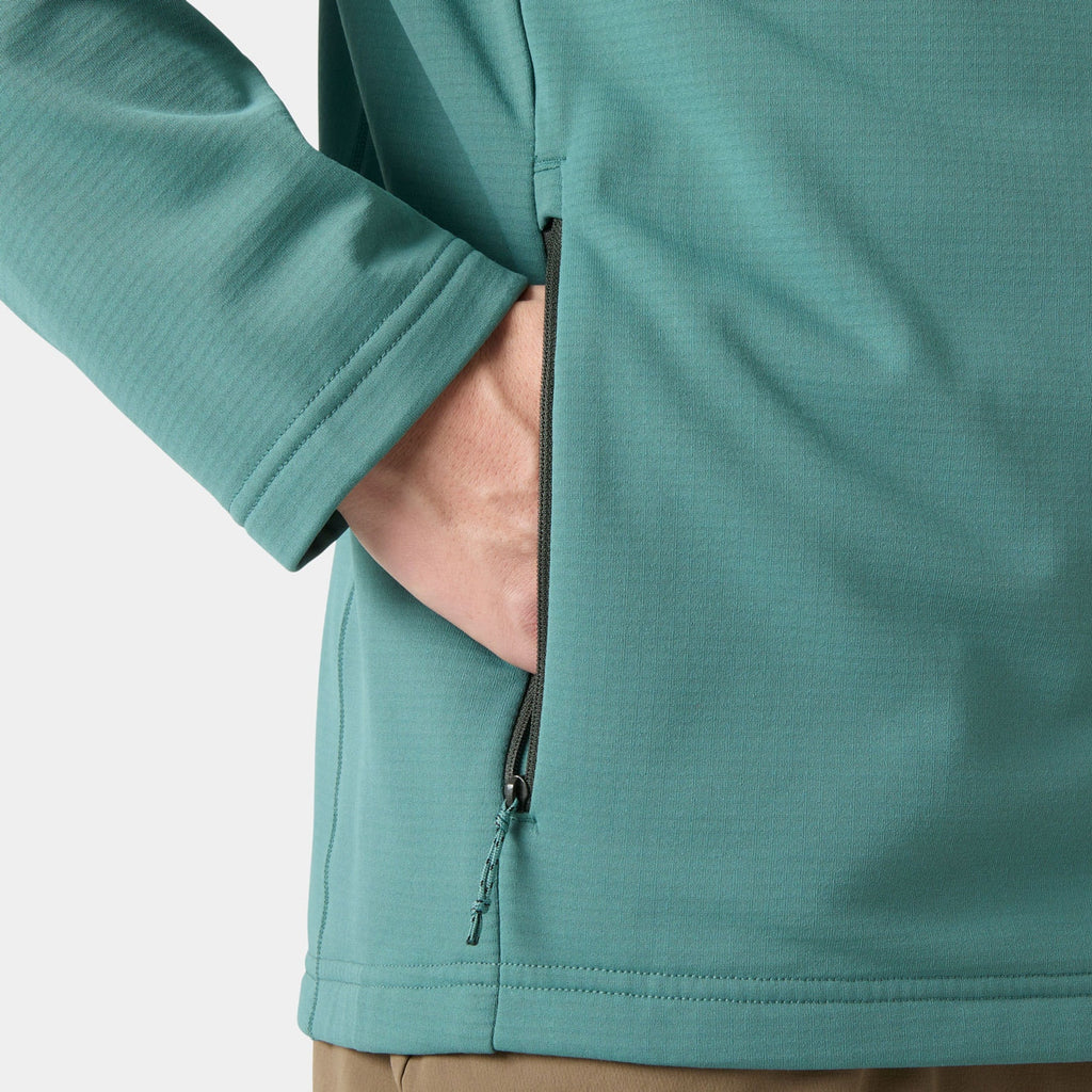 VERSALITE HOODED FLEECE JACKET, OPAL GREEN, L