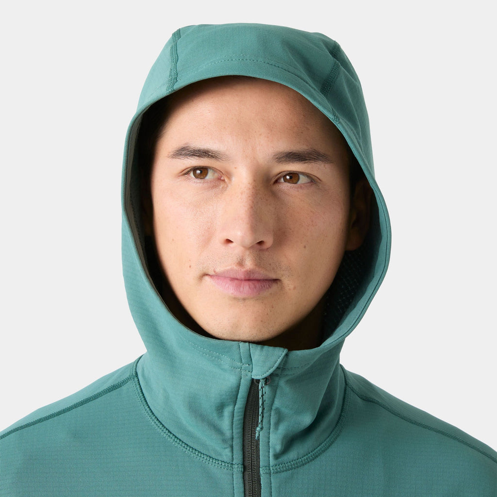 VERSALITE HOODED FLEECE JACKET, OPAL GREEN, L
