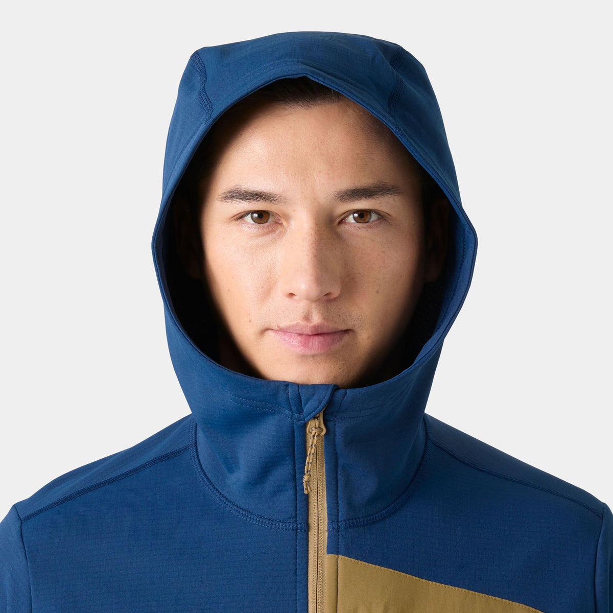 VERSALITE HOODED FLEECE JACKET, DARK BLUE, L