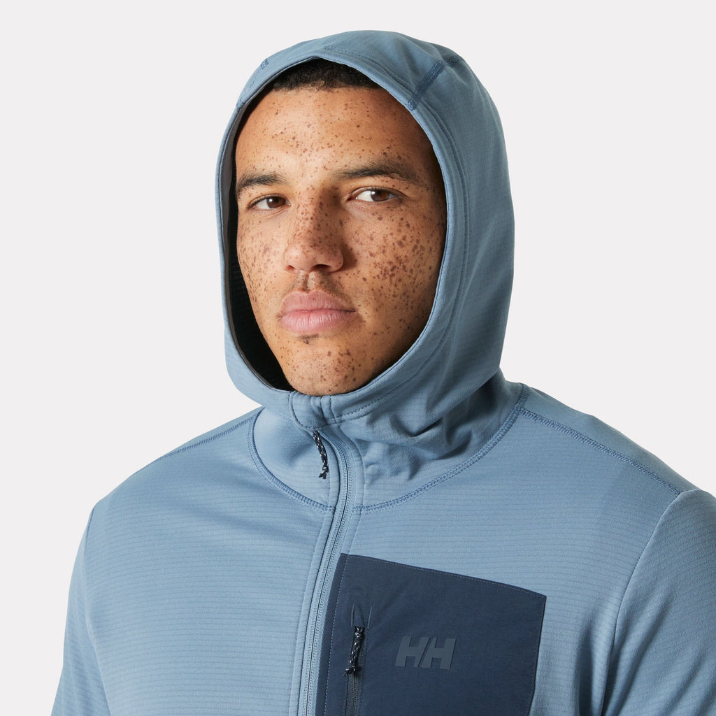 VERSALITE HOODED FLEECE JACKET, WASHED NAVY, XXL