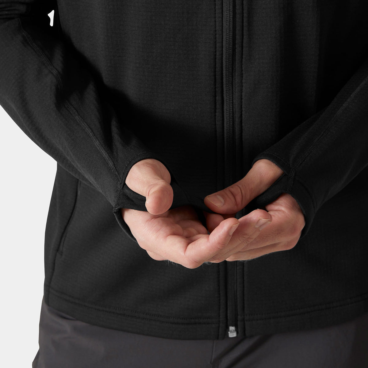 VERSALITE HOODED FLEECE JACKET, BLACK, XXL