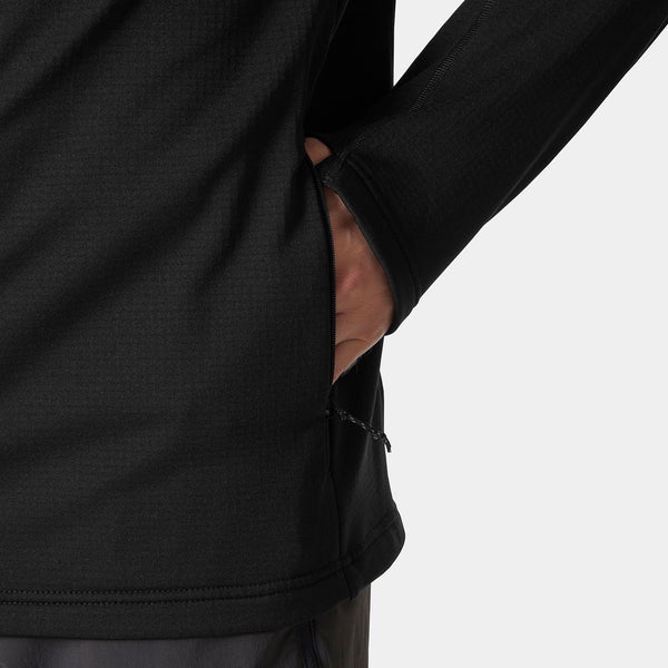 VERSALITE HOODED FLEECE JACKET, BLACK, XXL
