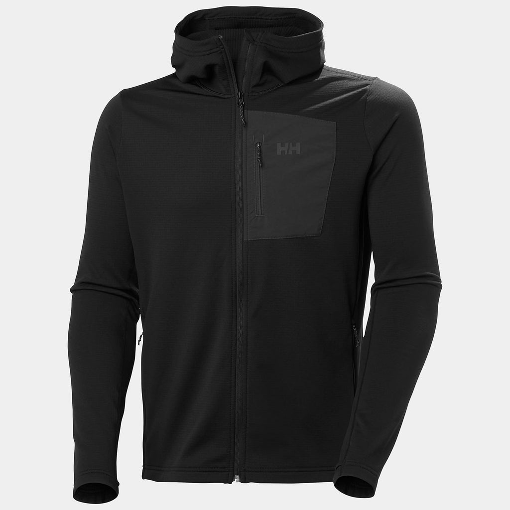 VERSALITE HOODED FLEECE JACKET, BLACK, XXL
