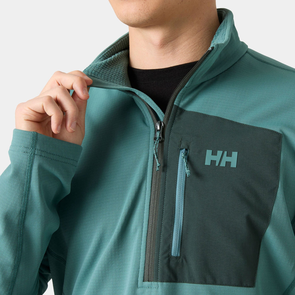 VERSALITE 1/2 ZIP FLEECE, OPAL GREEN, XXL