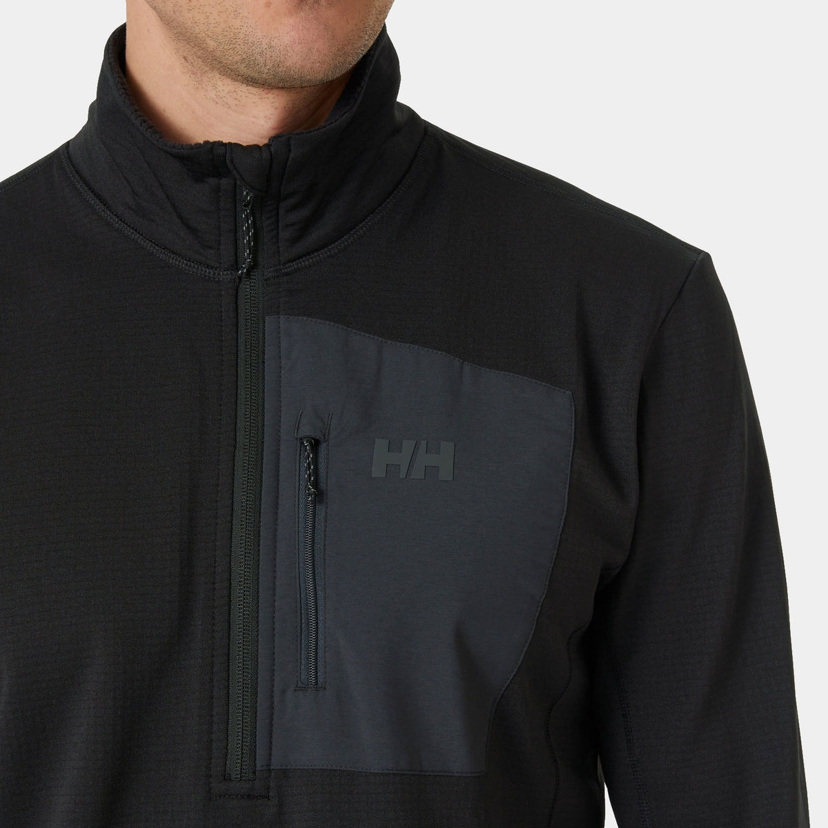 VERSALITE 1/2 ZIP FLEECE, BLACK, XXL