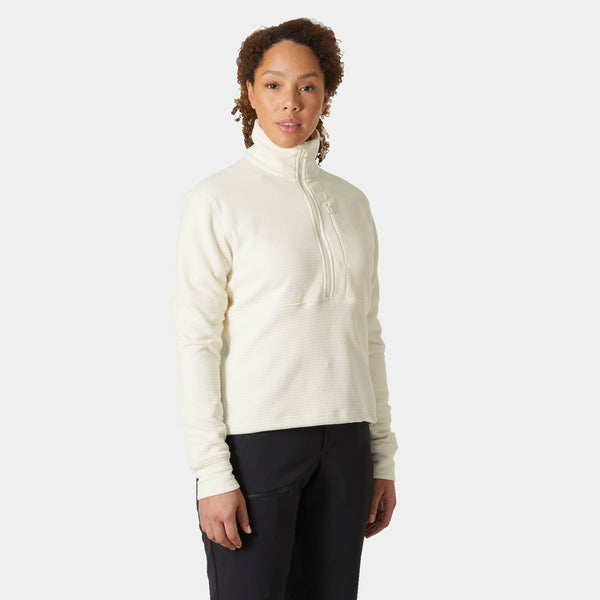 W EVOLVED AIR 1/2 ZIP, SNOW, L