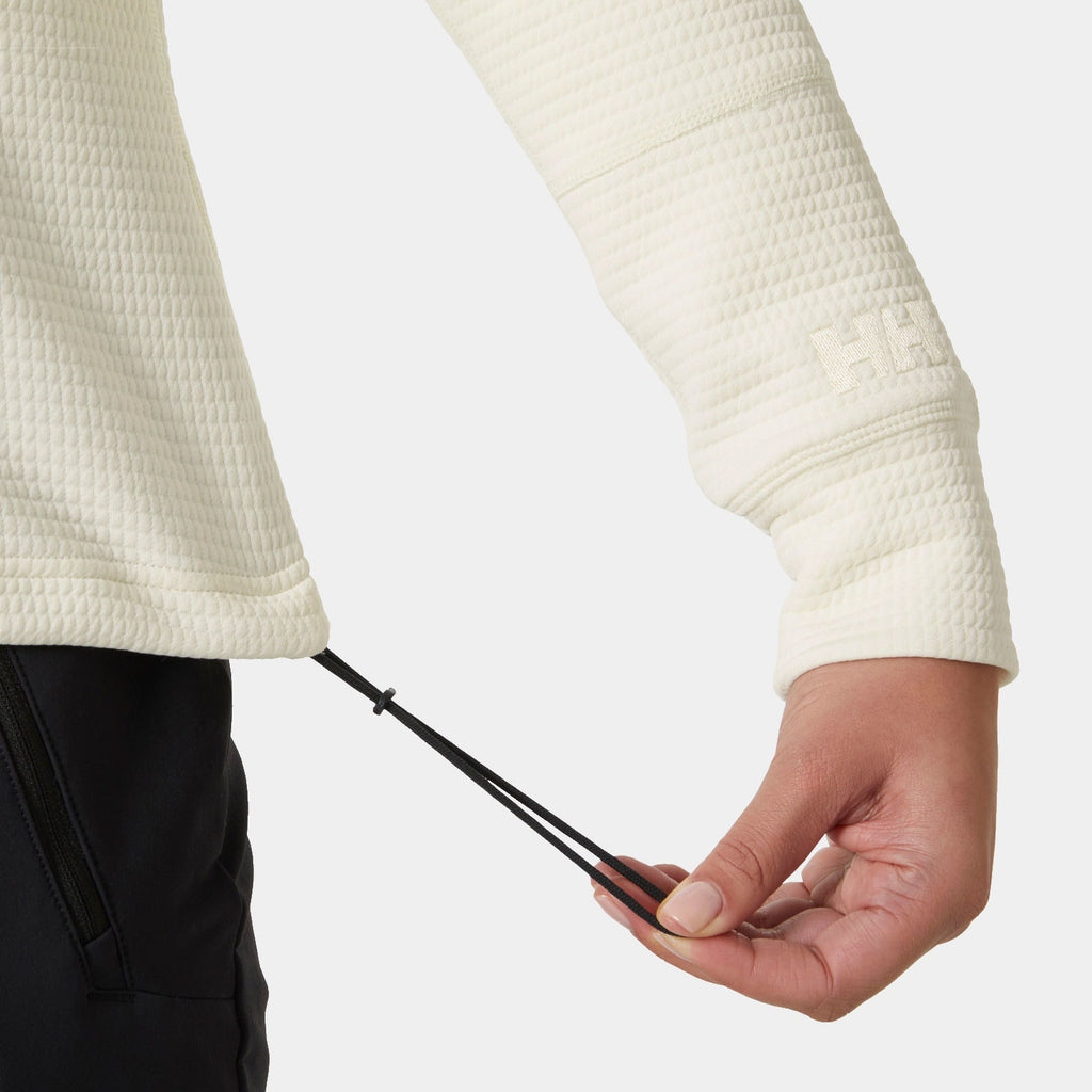 W EVOLVED AIR 1/2 ZIP, SNOW, L