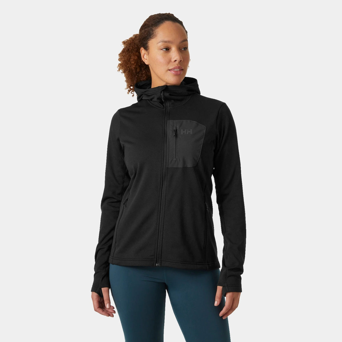 W VERSALITE HOODED JACKET, BLACK, L Main image