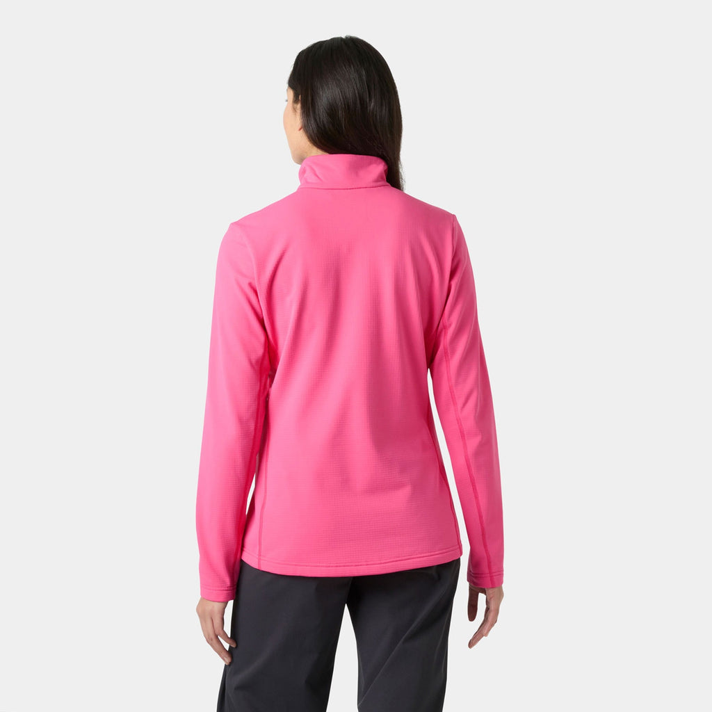 W VERSALITE 1/2 ZIP FLEECE, HOT PINK, L