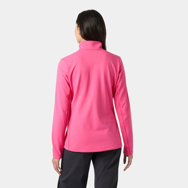 W VERSALITE 1/2 ZIP FLEECE, HOT PINK, L