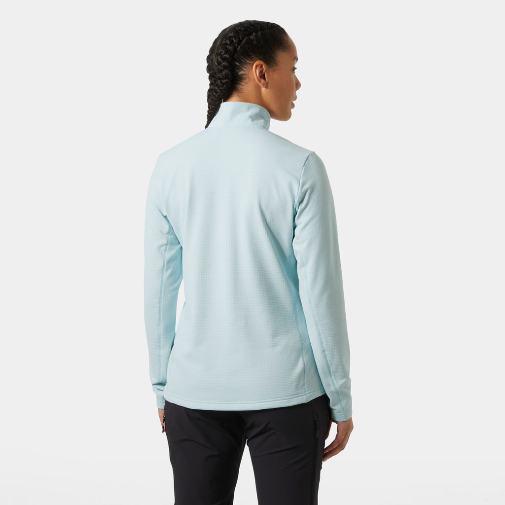 W VERSALITE 1/2 ZIP FLEECE, BARELY BLUE, L