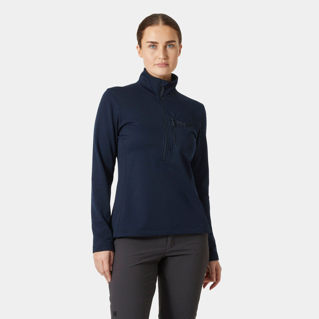 W VERSALITE 1/2 ZIP FLEECE, NAVY, L