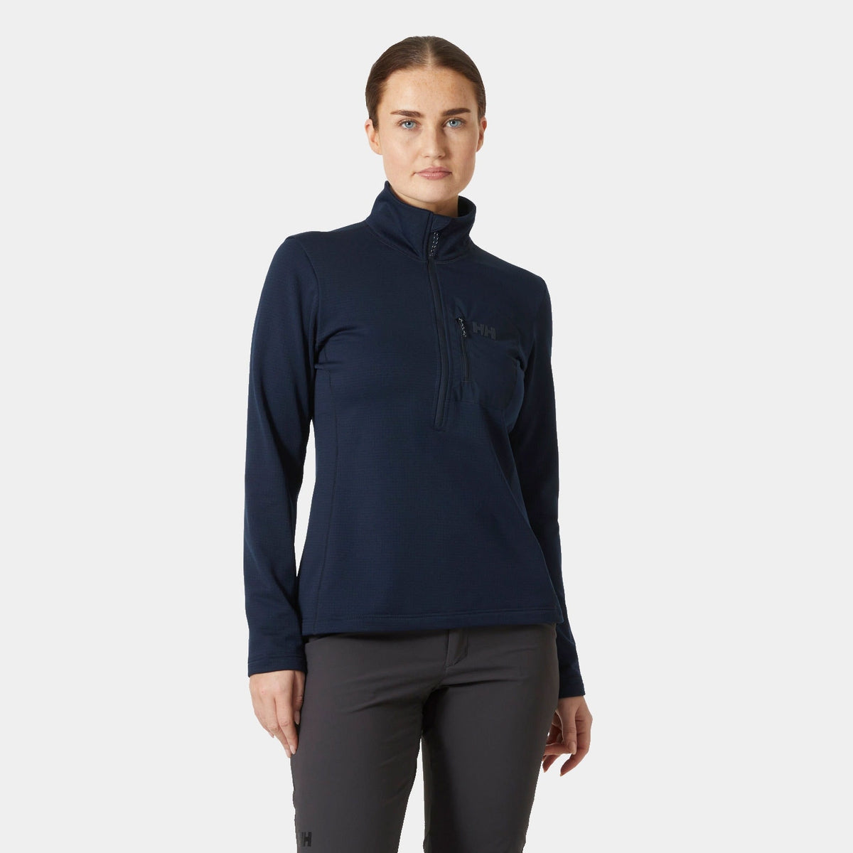 W VERSALITE 1/2 ZIP FLEECE, NAVY, L