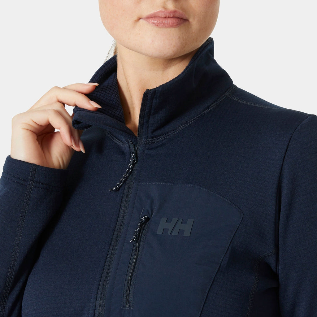 W VERSALITE 1/2 ZIP FLEECE, NAVY, L