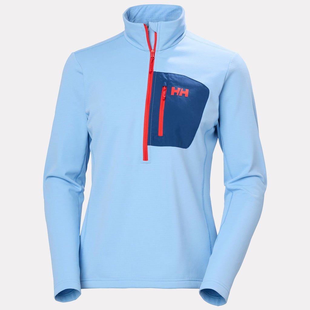 W VERSALITE 1/2 ZIP FLEECE, BRIGHT BLUE, L
