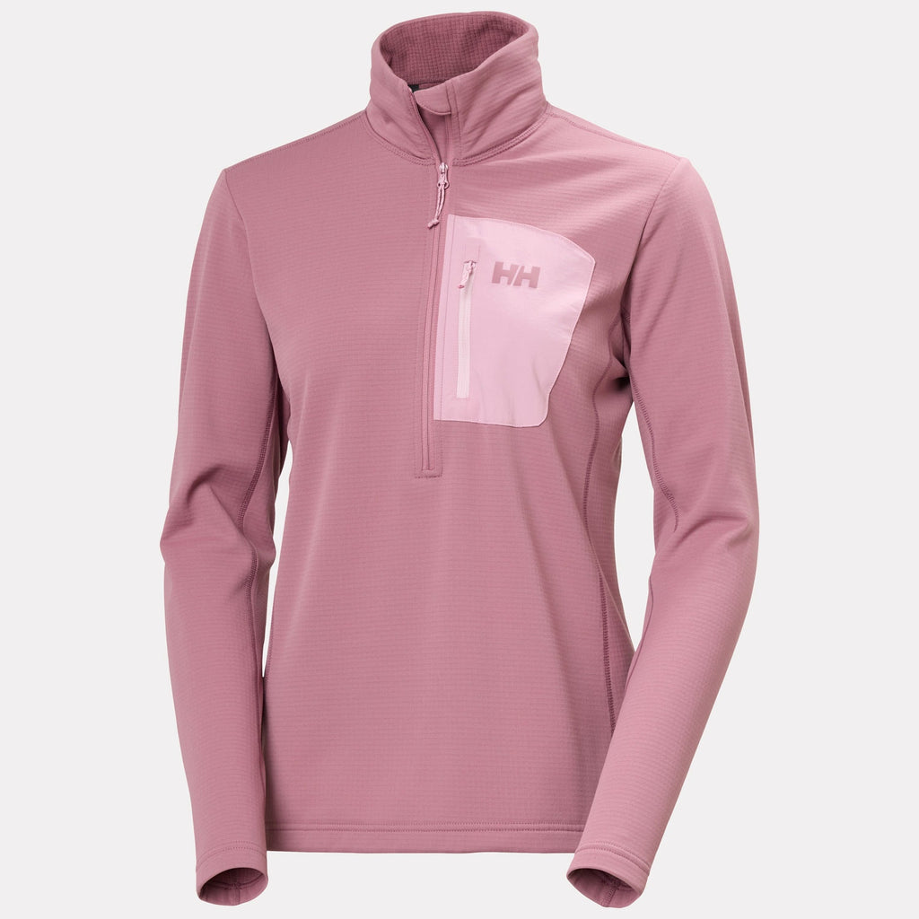 W VERSALITE 1/2 ZIP FLEECE, WILDBERRY, L