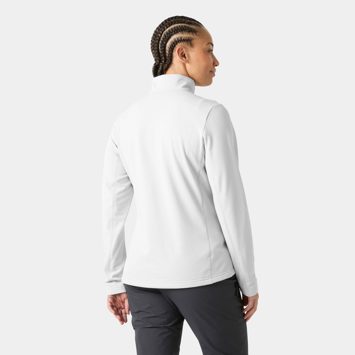 W VERSALITE 1/2 ZIP FLEECE, GREY FOG, L
