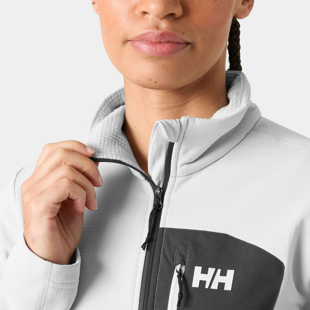 W VERSALITE 1/2 ZIP FLEECE, GREY FOG, L