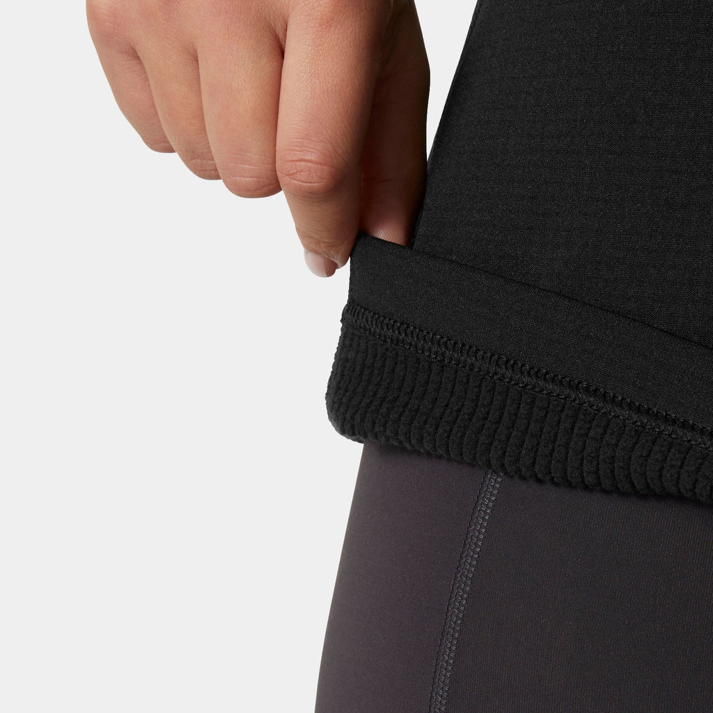 W VERSALITE 1/2 ZIP FLEECE, BLACK, L
