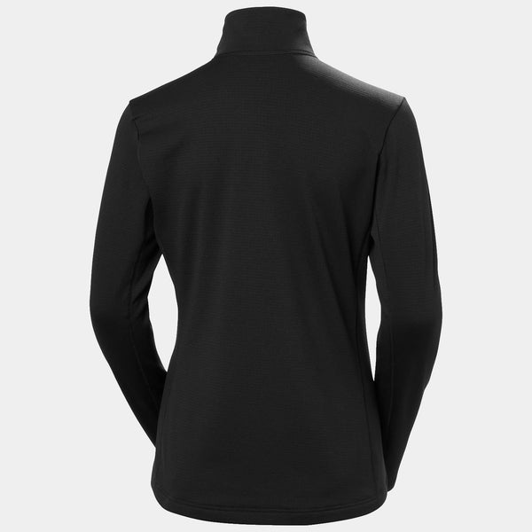 W VERSALITE 1/2 ZIP FLEECE, BLACK, L