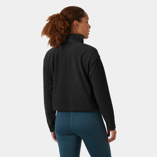 W DAYBREAKER CROPPED FLEECE, BLACK, L