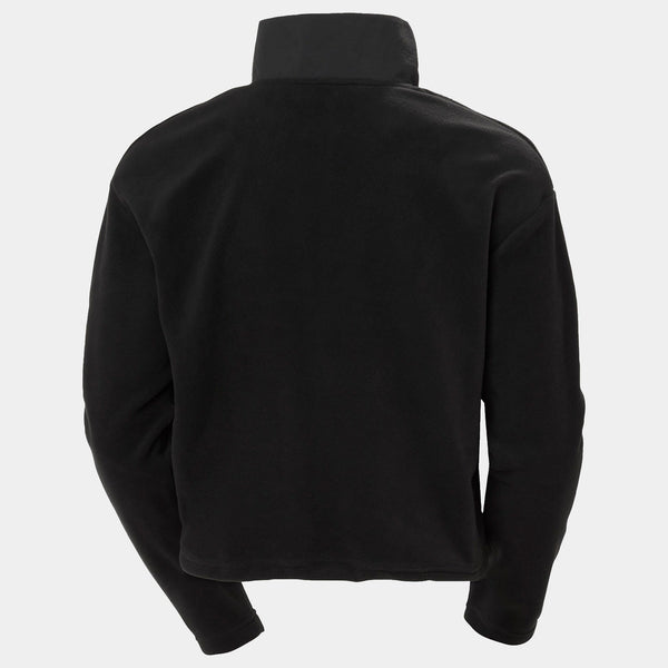 W DAYBREAKER CROPPED FLEECE, BLACK, L