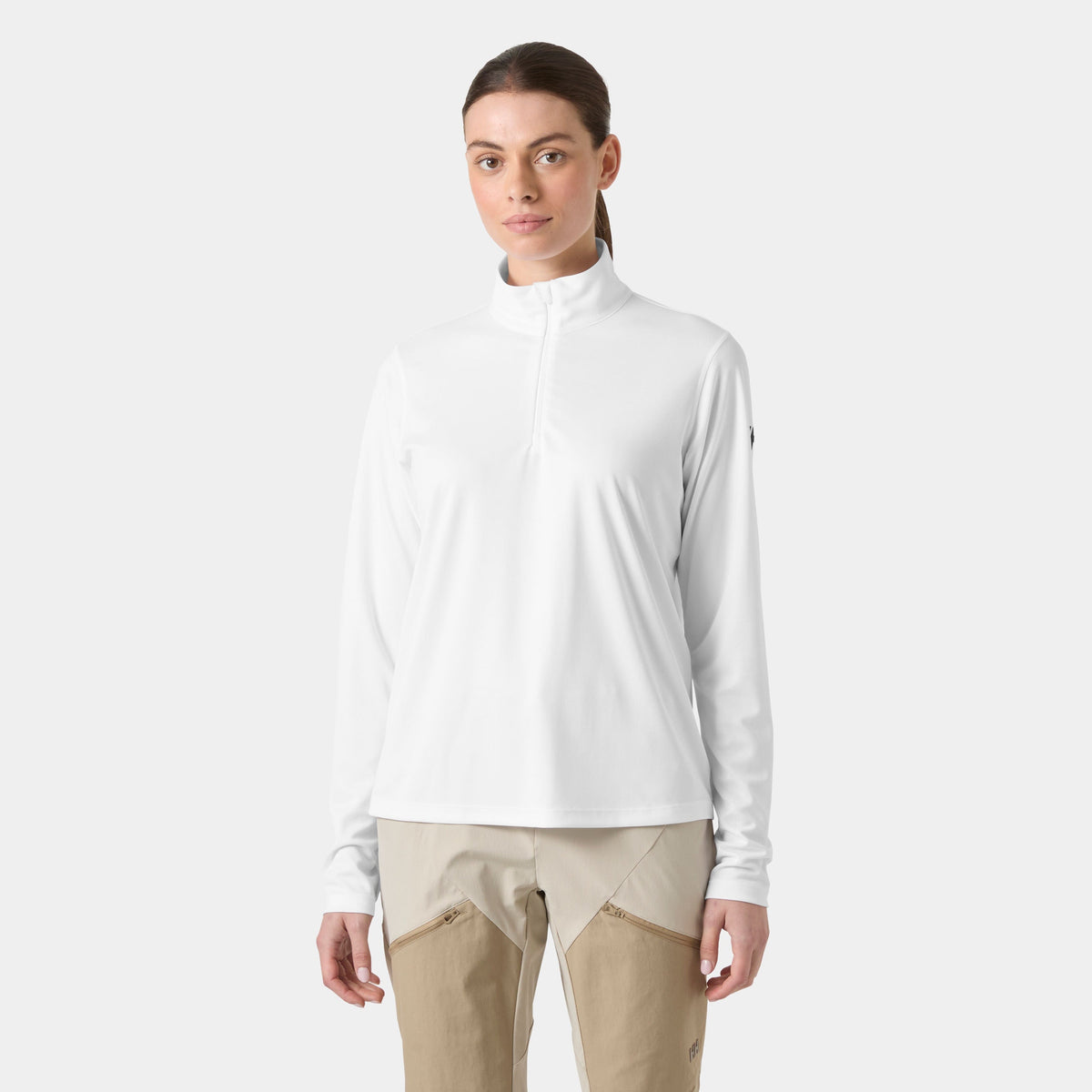 W HH TECH 1/2 ZIP, WHITE, L Main image