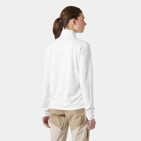 W HH TECH 1/2 ZIP, WHITE, L