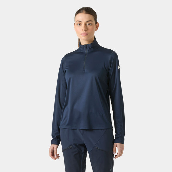 W HH TECH 1/2 ZIP, NAVY, L