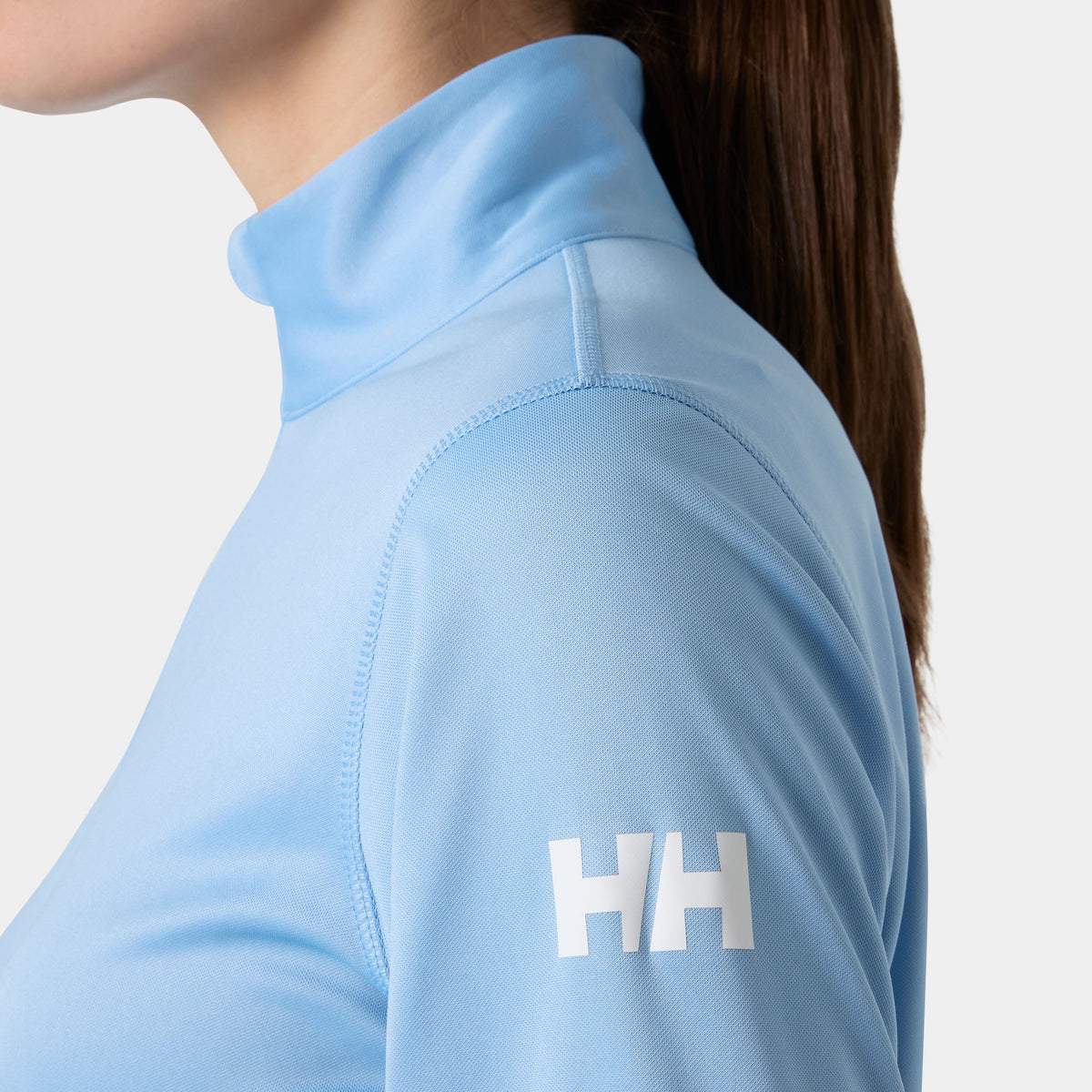 W HH TECH 1/2 ZIP, BRIGHT BLUE, L