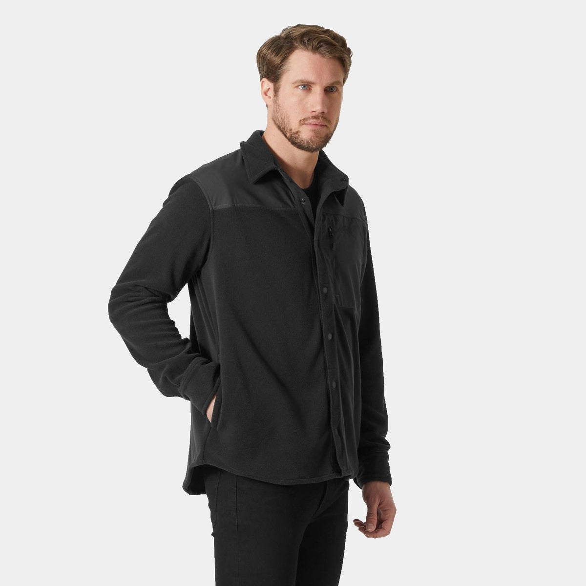 DAYBREAKER FLEECE SHIRT, BLACK, S Main image