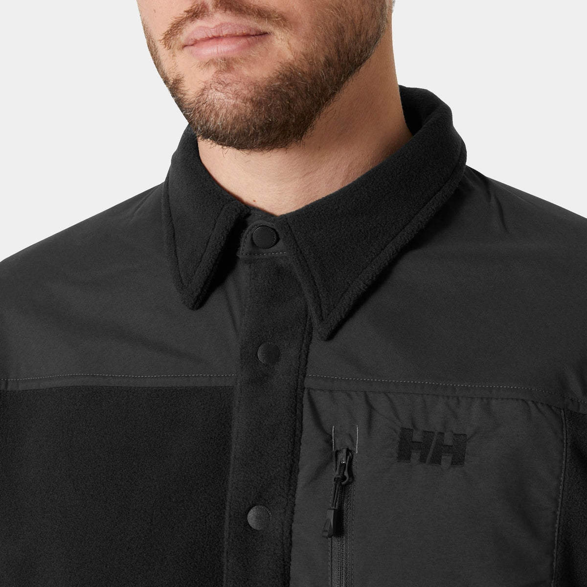 DAYBREAKER FLEECE SHIRT, BLACK, S