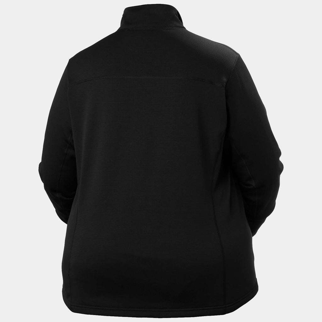 W VERSALITE FLEECE JKT PLUS, BLACK, 1X