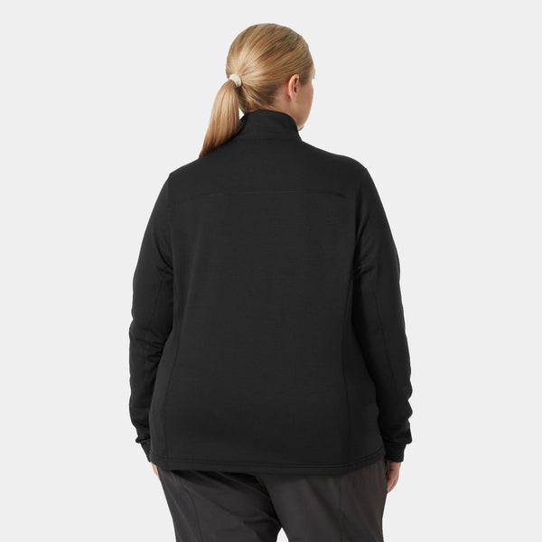 W VERSALITE FLEECE JKT PLUS, BLACK, 1X