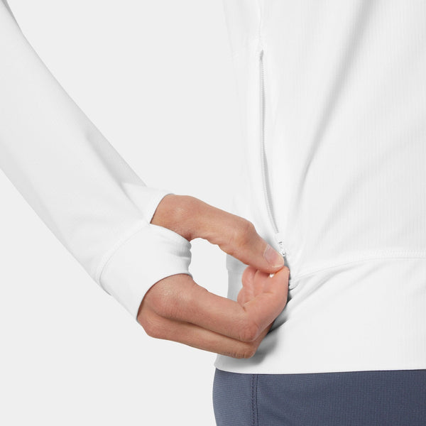 W SHINE SOLEN 1/2 ZIP HOODIE, WHITE, XL
