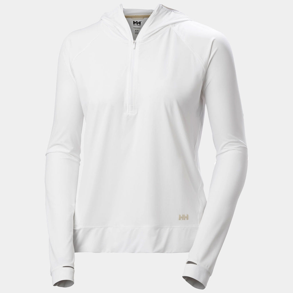 W SHINE SOLEN 1/2 ZIP HOODIE, WHITE, XL