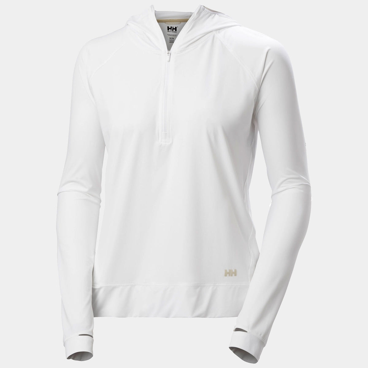 W SHINE SOLEN 1/2 ZIP HOODIE, WHITE, XL