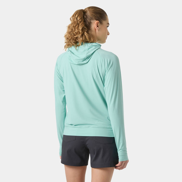 W SHINE SOLEN 1/2 ZIP HOODIE, LAGOON, M