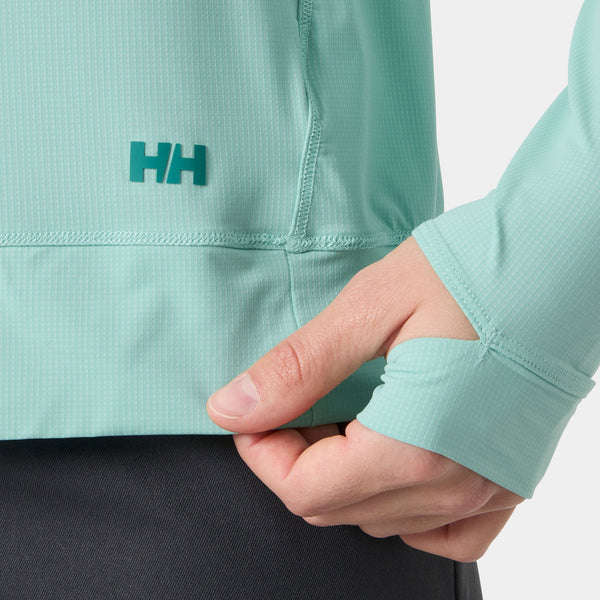 W SHINE SOLEN 1/2 ZIP HOODIE, LAGOON, M