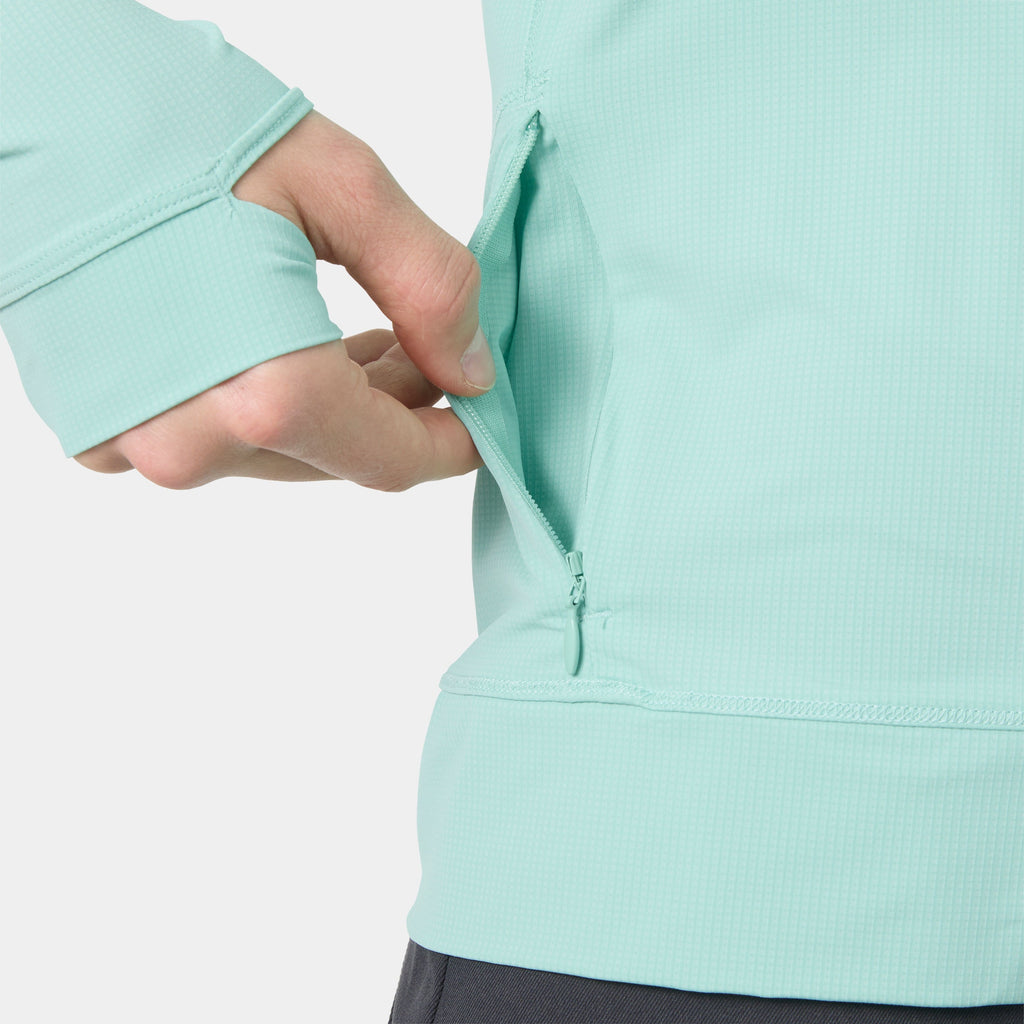 W SHINE SOLEN 1/2 ZIP HOODIE, LAGOON, M