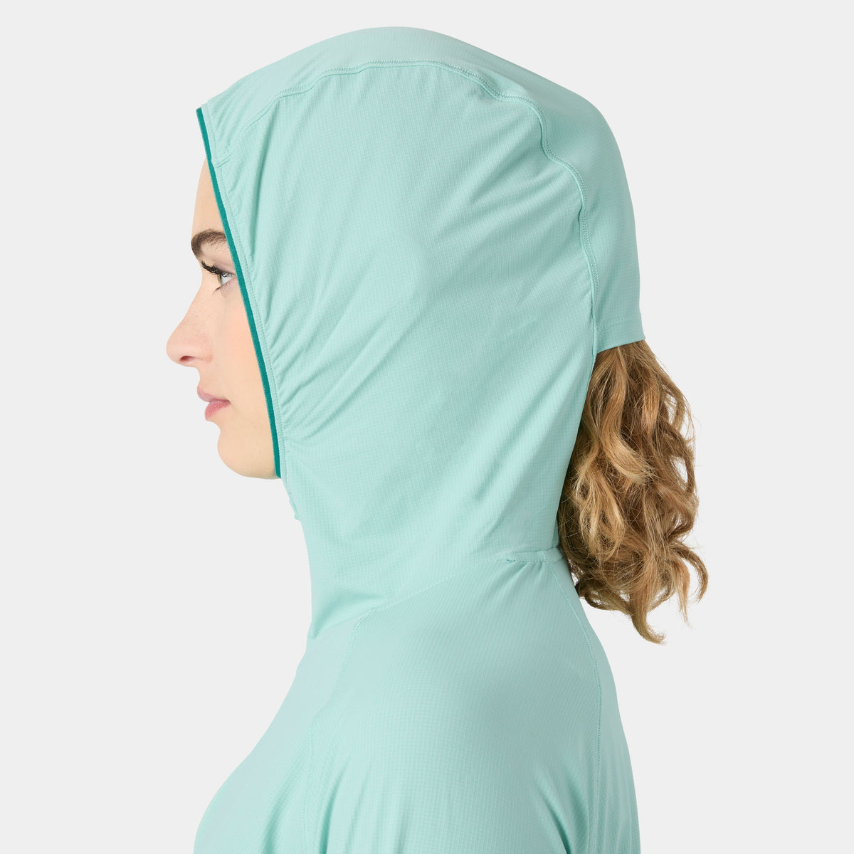 W SHINE SOLEN 1/2 ZIP HOODIE, LAGOON, M