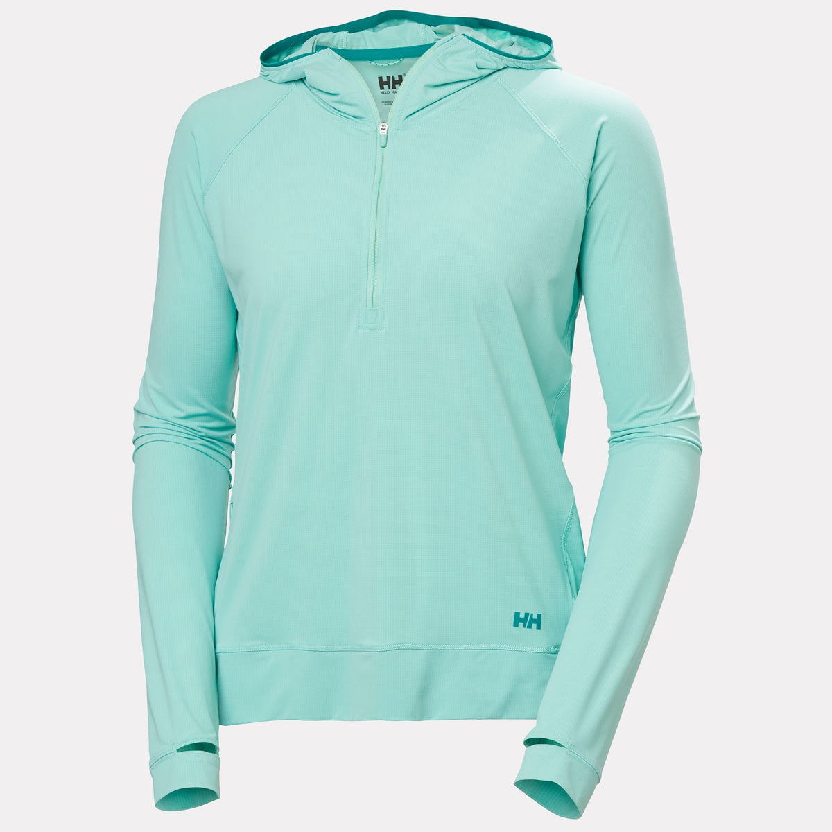 W SHINE SOLEN 1/2 ZIP HOODIE, LAGOON, M
