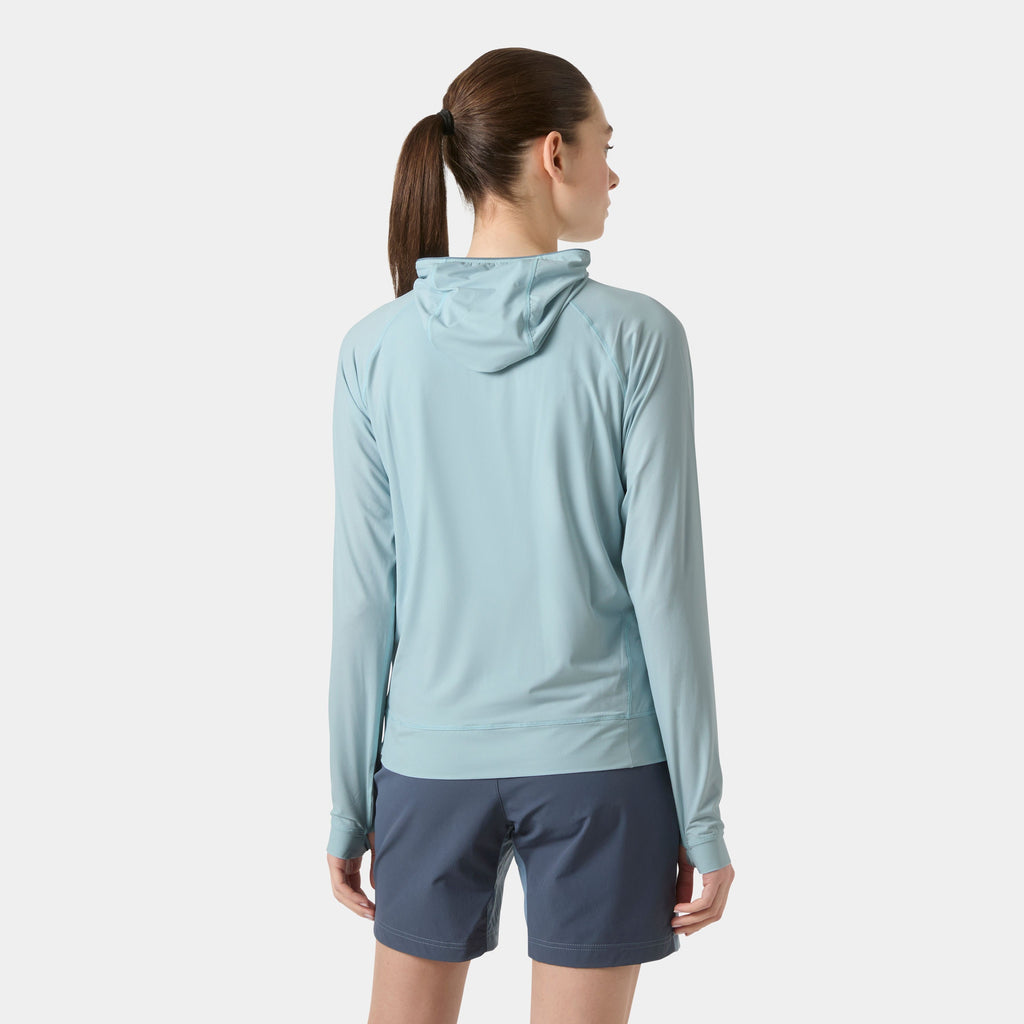 W SHINE SOLEN 1/2 ZIP HOODIE, BARELY BLUE, L