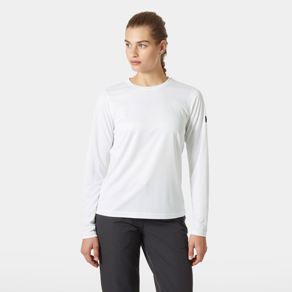 W HH TECH CREW LS 20, WHITE, L